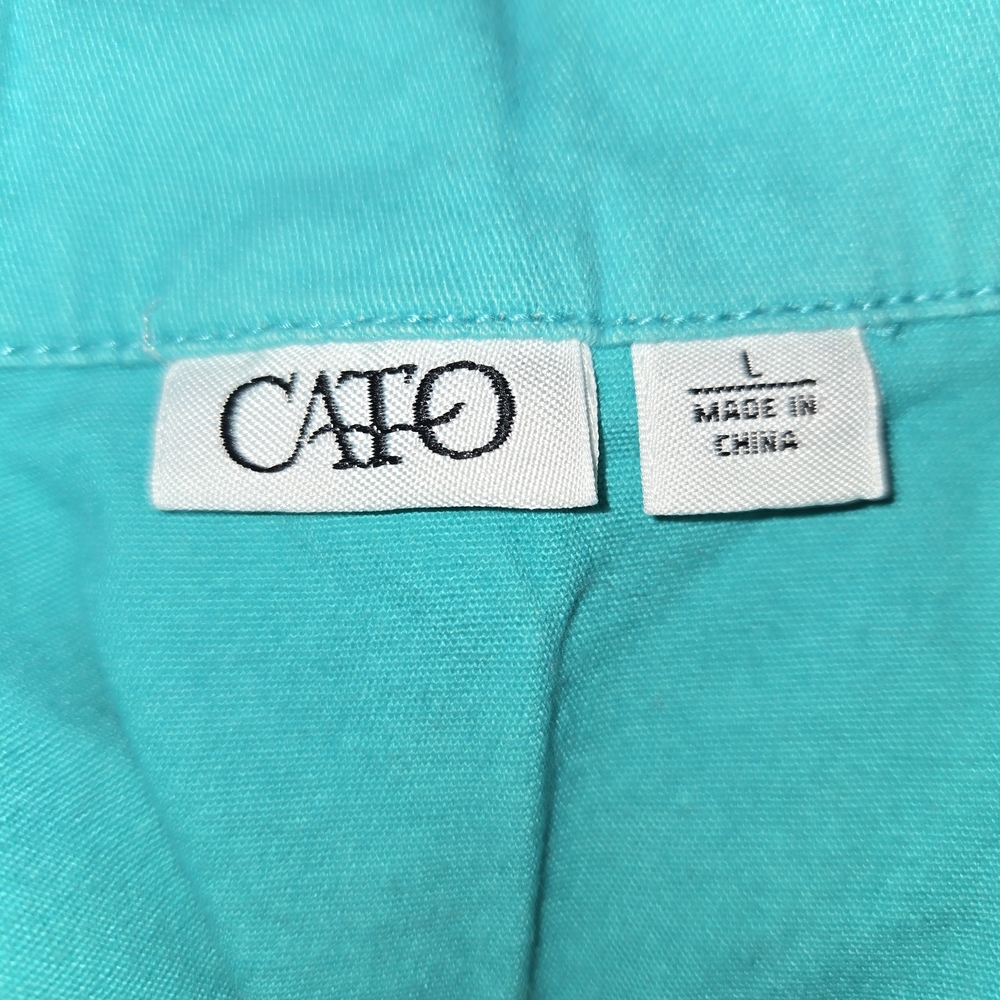 Cato Vibrant Turquoise Jean Jacket - Picture 6 of 6